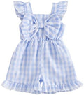 Little Girl Romper Toddler Overalls Summer Bow Jumpsuit Boho Outfit 6M-5T by Nibbcoa