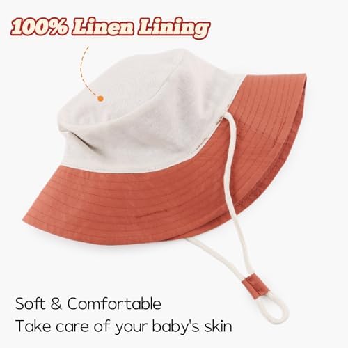 Bamery Baby Toddler Girls Bucket Hat Newborn Sun Hats - Image 4