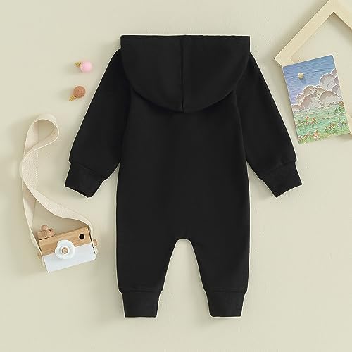 Fall Baby Clothes Newborn Boy Girl Hoodie Romper Long Sleeve Jumpsuit Winter - Image 4