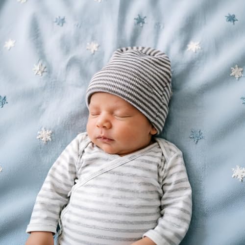 DRESHOW BQUBO 4 Pack Newborn Hospital Hat Infant Baby Hat Cap - Image 3