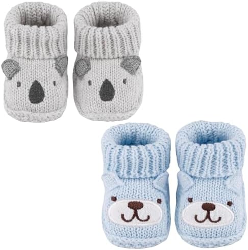 Newborn Knit Booties Soft Baby Sock Boots by DUONITITI