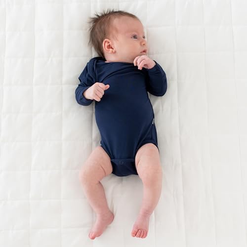 KYTE BABY Soft Bamboo from Rayon Long Sleeve Unisex Bodysuit, 0-24 Months - Image 2