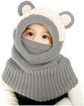 Baby Winter Hat Scarf Set, Unisex Infant Toddler Kids Hat Scarf by GZMM