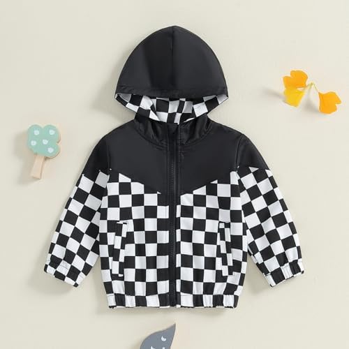 MERSARIPHY Toddler Boy Hoodies Jacket Baby Boy Lightweight Zip Up Coat - Image 3