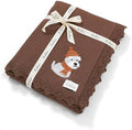 Avibae Cotton Knit Baby Blanket, Soft Cotton Newborn Receiving Swaddling | by B