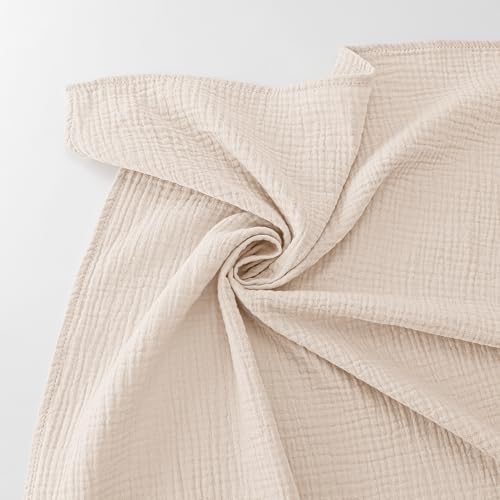 Bearmoss Muslin Swaddle Blankets, 40 x 38 inches Baby Swaddle - Image 7