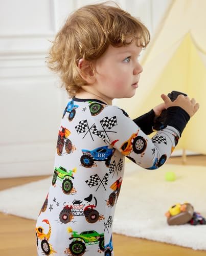 babee Reshinee Bamboo Viscose Baby Footie Pajama, Zipper Sleeper Boys Girls - Image 7