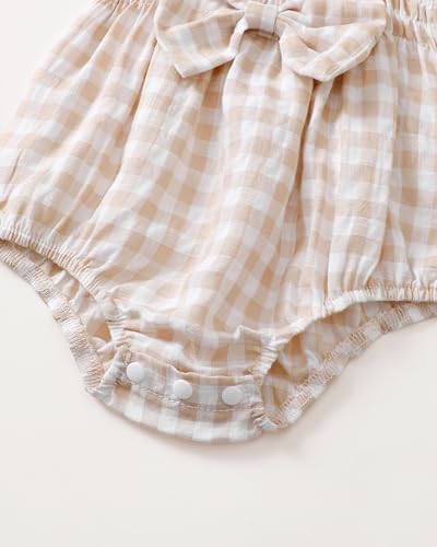 Renotemy Baby Girl Clothes Summer Rompers Cute Outfits Preemie-18 Months | - Image 6