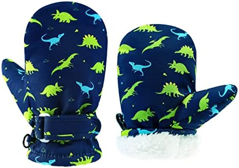 BAVST Toddler Waterproof Mittens Fleece Lined Baby Boys Girls Winter Warm Glove by BAVST