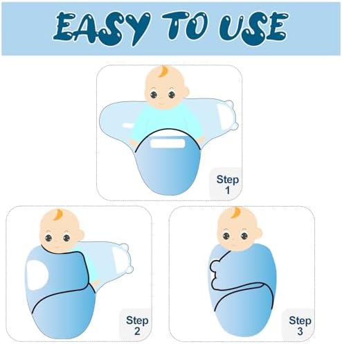 Baby Swaddle Sleep Sacks with Hats - Image 4