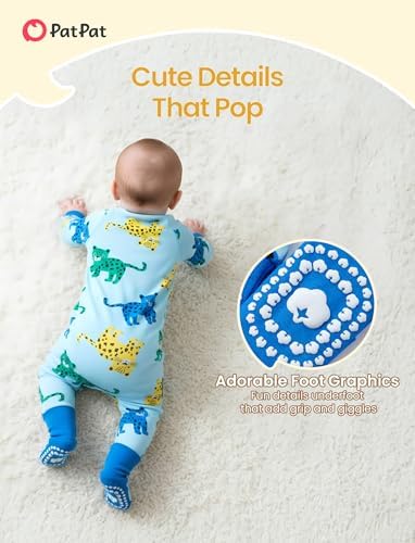 PATPAT Organic Cotton Baby Footie Pajamas - Image 6