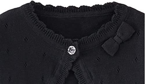 Toddler Girls Cardigan Sweater Bolero Shrug Baby Kids Long Sleeve Cropped Dress - Image 4