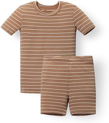 AVAUMA Stripe Pattern Baby Boys Girls Pajama Set Kids Toddler Snug fit Ribbed by AVAUMA