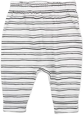 HonestBaby Unisex-Baby Multipack Harem Pants Roomy Fit Pull on Bottoms 100% - Image 4