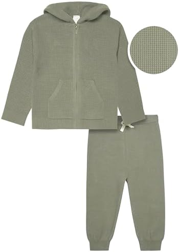 Modern Moments by Gerber Baby & Toddler Hooded Sweater Jacket & Jogger - Image 4