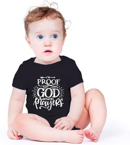 listery I'M Proof That God Answers Prayers Baby Bodysuit Baby Religious Infant - Image 2