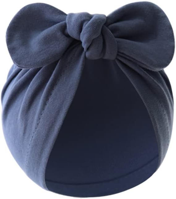 4PCS Newborn Baby Bow Knot Turban Hat Infant Toddler Hospital Hat Cotton Head - Image 5