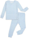 moimoln Cotton Modal Baby Toddler Pajamas Check Solid Leopard 6M-8Y by moimoln