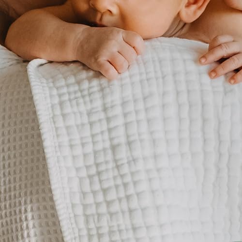 HonestBaby Multipack Woven Burp Cloths Soft Absorbent Multi-layered 100% - Image 4