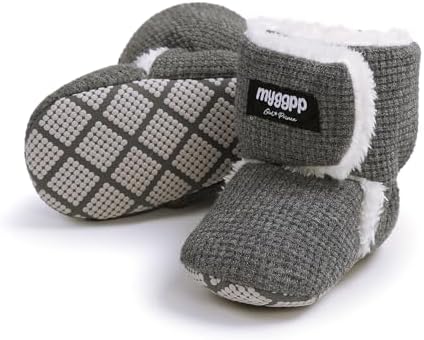 Ohwawadi Infant Baby Boots Boys Girls Cozy Fleece Slippers Snow Boots Winter by Ohwawadi