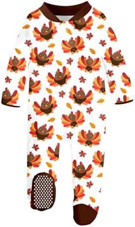 uideazone Baby Girls Footed Pajamas, Zip Sleeper by uideazone