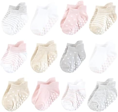 Hudson Baby Unisex Baby Non-Skid No-Show Socks by HudsonBaby