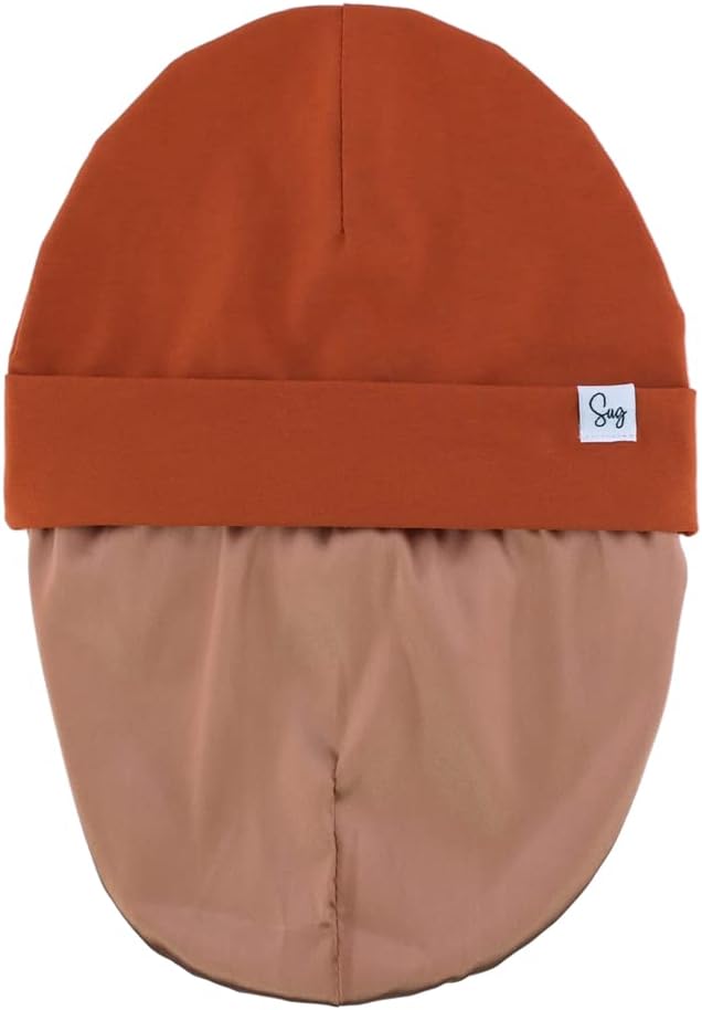 Jersey Beanie Hat for Newborn Baby Boys Girls Silky Satin Lined Hats Bonnet - Image 4