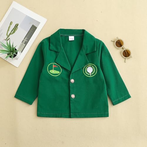 Baby Golf Jackets for Toddler Boy Girl Embroider Golfs Green Blazer - Image 3