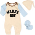 GRNSHTS Newborn Baby Boy Romper Coming Home Outfits Letter Print Bodysuit by GRNSHTS