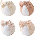 Baby Girls Hair Bow Knot Turban Hat Newborn Hospital Hats Infant Toddler Head by KIDOCHEESE