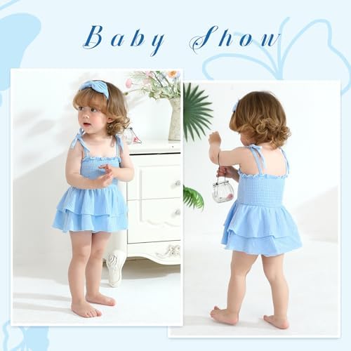 YOUNGER TREE Baby Girl Clothes Infant Summer Romper Dress Sleeveless Bodysuit - Image 3