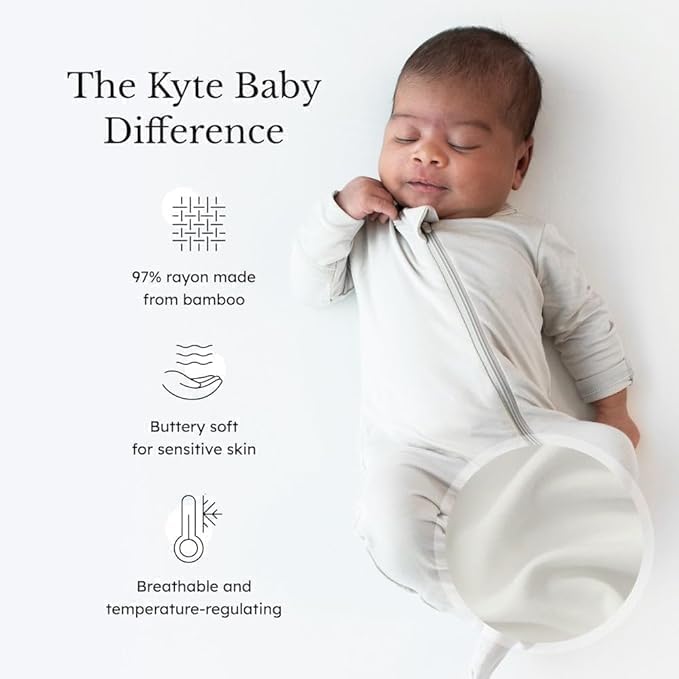 KYTE BABY Infant and Toddler Dual Zipper Footie, Ultra-Soft Rayon Made From - Image 2