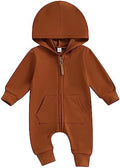 Fall Baby Clothes Newborn Boy Girl Hoodie Romper Long Sleeve Jumpsuit Winter by LedyChampswiinToddlerBaby