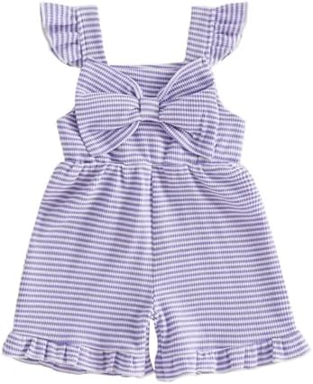 Little Girl Romper Toddler Overalls Summer Bow Jumpsuit Boho Outfit 6M-5T by Nibbcoa