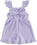 Little Girl Romper Toddler Overalls Summer Bow Jumpsuit Boho Outfit 6M-5T by Nibbcoa