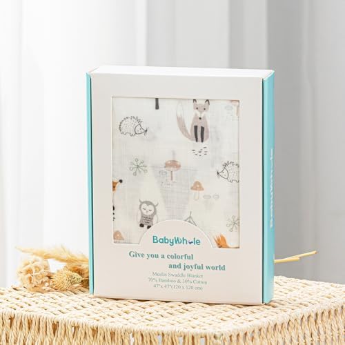 BabyWhale Muslin Swaddle Blanket - Image 2