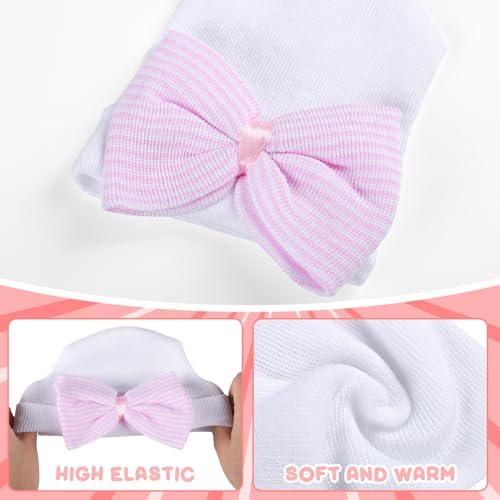 Cuffbow 4 Pcs Preemie Hats Baby Cap - Image 6