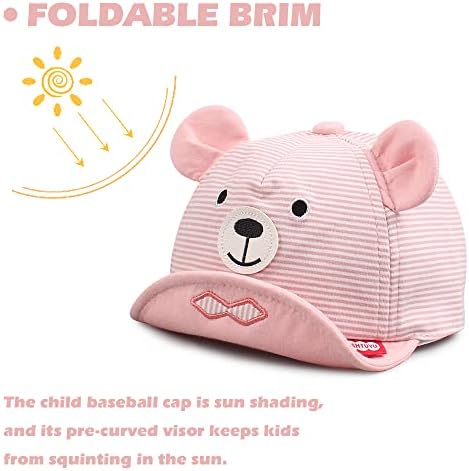 JANGANNSA Baby Duck Cap Infant Kids Sun Hat Bear Cute Cartoon Caps Spring Summer - Image 5