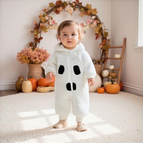 Fall Baby Clothes Newborn Boy Girl Hoodie Romper Long Sleeve Jumpsuit Winter - Image 2