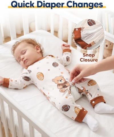 NZRVAWS Newborn Baby Boy Clothes Infant Romper 2-Pack outfit Cute Pattern - Image 3