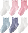 HONGTEYA 6 Pairs Toddler Ruffle Socks by HONGTEYA
