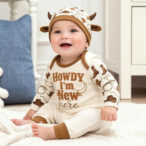 GRNSHTS Newborn Baby Boy Romper Coming Home Outfits Letter Print Bodysuit - Image 7