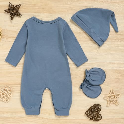 GRNSHTS Newborn Baby Boy Romper Coming Home Outfits Letter Print Bodysuit - Image 4