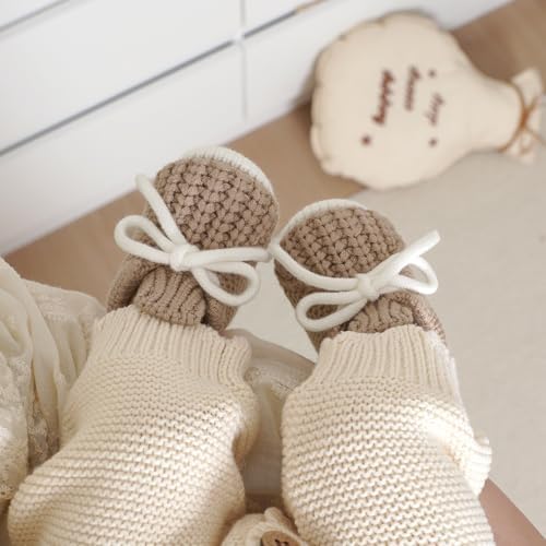 LAWKUL Baby Booties Knit Newborn Shoes - Image 3