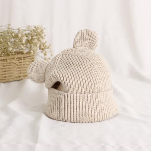 Hadetoto Cotton Baby Beanie Winter Knitted Hat - Image 5