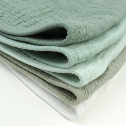 HonestBaby Multipack Woven Burp Cloths Soft Absorbent Multi-layered 100% - Image 7