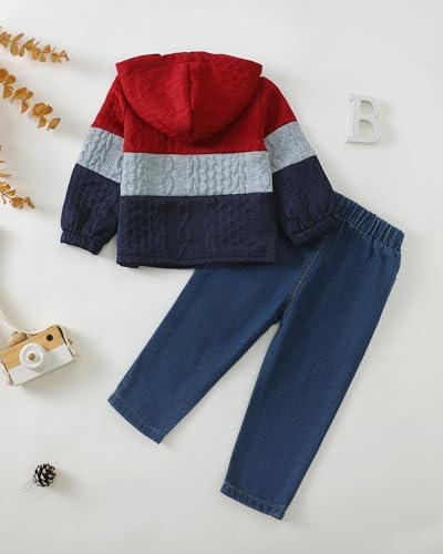 XUANHAO Baby Boy Clothes Toddler Outfits Hoodie Jeans Clothing 12 Months-5T - Image 3