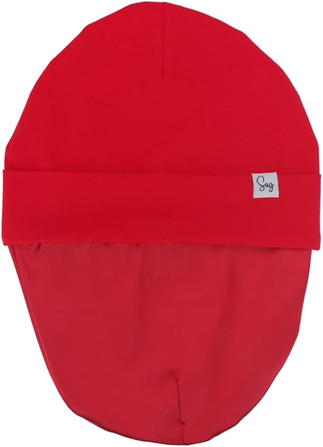 Jersey Beanie Hat for Newborn Baby Boys Girls Silky Satin Lined Hats Bonnet - Image 3
