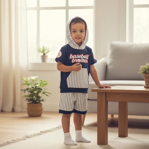 Toddler Baby Boy Hooded Dinosaur Summer Outfit Funny T-Shirt Shorts Set - Image 6