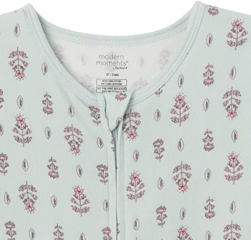 Modern Moments by Gerber Baby Boys & Girls Hacci Footless Pajamas - Image 3